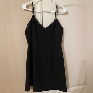 French connection black mini dress. Worn once. Size 8